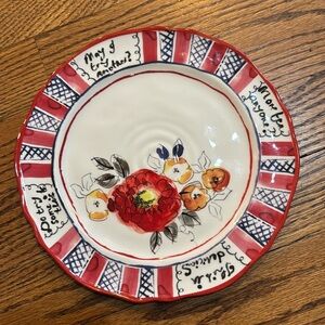 Whimsical Painted plate Anthropologie